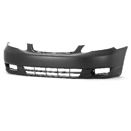 Bumper Cover Front Primed CAPA for Toyota Corolla LE CE 2003–2004