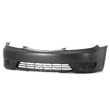 Bumper Cover Front w/o Fog Lamp Primed USA Built CAPA for Toyota Camry 2005–2006