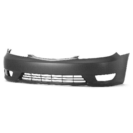Bumper Cover Front w/Fog Lamp Primed USA Built CAPA for Toyota Camry 2005–2006