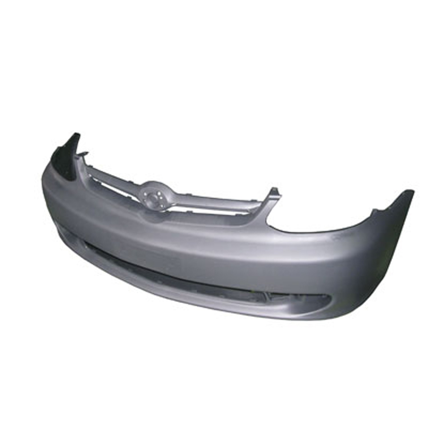 Bumper Cover Front w/o Front Spoiler Matte-Dark Gray for Toyota Echo 2003–2005