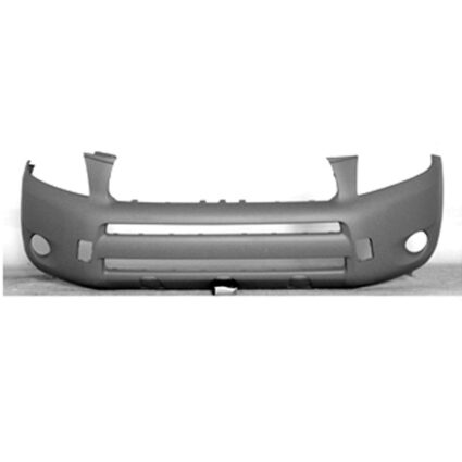 Bumper Cover Front w/o Wheel Opening Flares CAPA for Toyota RAV4 Limited Base 2006–2008
