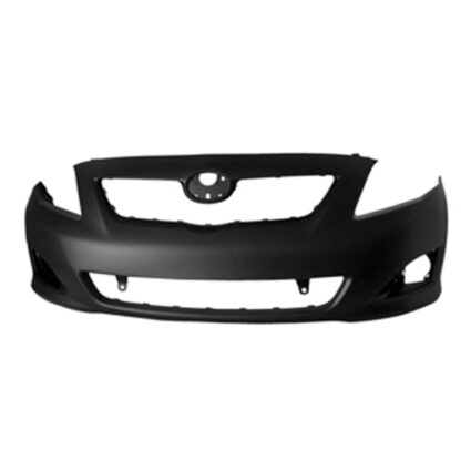 Bumper Cover Front w/o Spoiler Holes for Toyota Corolla Base LE XLE CE 2009–2010