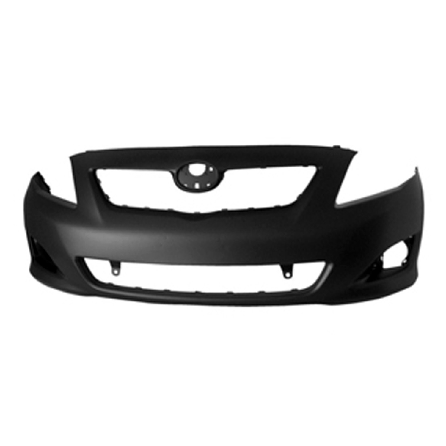 Bumper Cover Front w/o Spoiler Holes for Toyota Corolla Base LE XLE CE 2009–2010