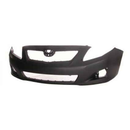 Bumper Cover Front w/o Spoiler Holes CAPA for Toyota Corolla Base LE XLE CE 2009–2010