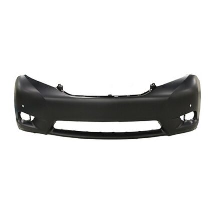 Bumper Cover Front w/Park Assist Sensors Primed for Toyota Sienna Limited 2011–2017