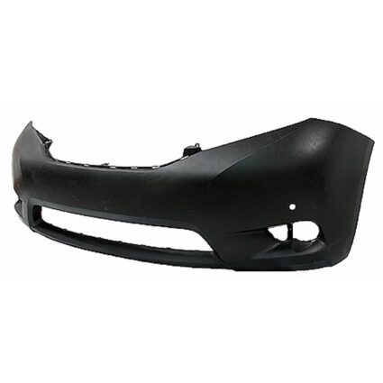 Bumper Cover Front w/Park Assist Sensors Primed for Toyota Sienna Limited 2011–2017