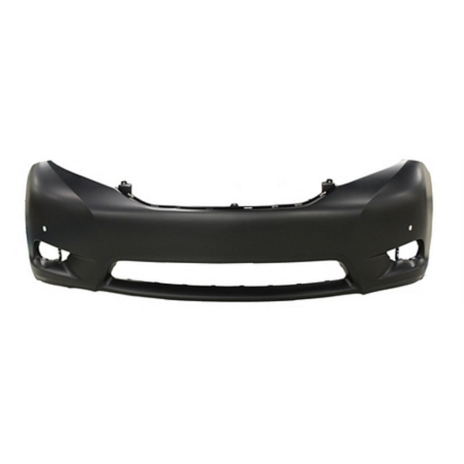 Bumper Cover Front w/Park Assist Sensors Primed CAPA for Toyota Sienna Limited 2011–2017