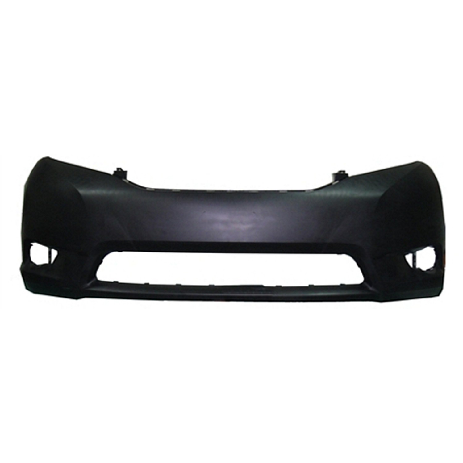 Bumper Cover Front w/o Park Assist Sensors Primed CAPA for Toyota Sienna Base LE XLE 2011–2017