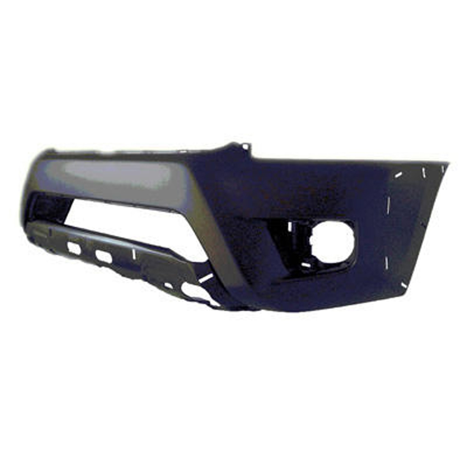 Bumper Cover Front w/Wheel Opening Flares Fine Textured Black for Toyota Tacoma Base Pre Runner 2012–2015