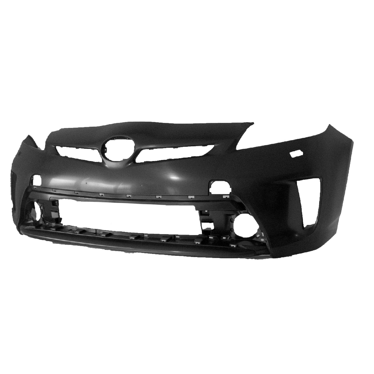 Bumper Cover Front w/Headlamp Washers LED Headlamps Primed CAPA for Toyota Prius Prius Plug-In