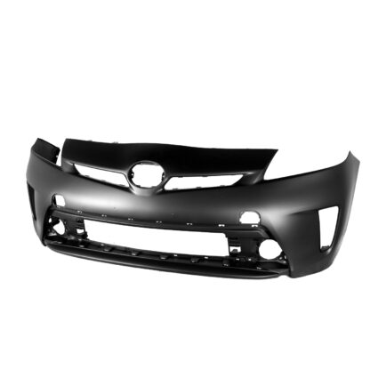 Bumper Cover Front w/o Headlamp Washers Halogen Headlamps Primed CAPA for Toyota Prius Prius Plug-In