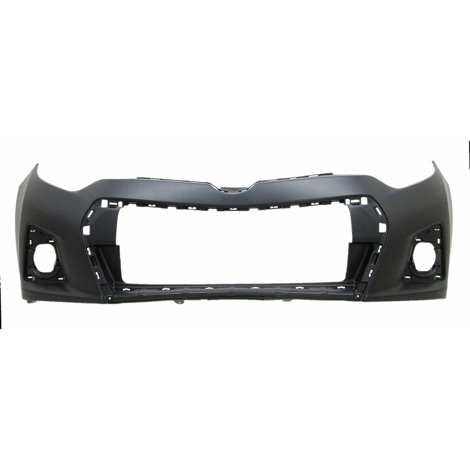 Bumper Cover Front w/Chrome Grille Surround Primed CAPA for Toyota Corolla S 2014–2016