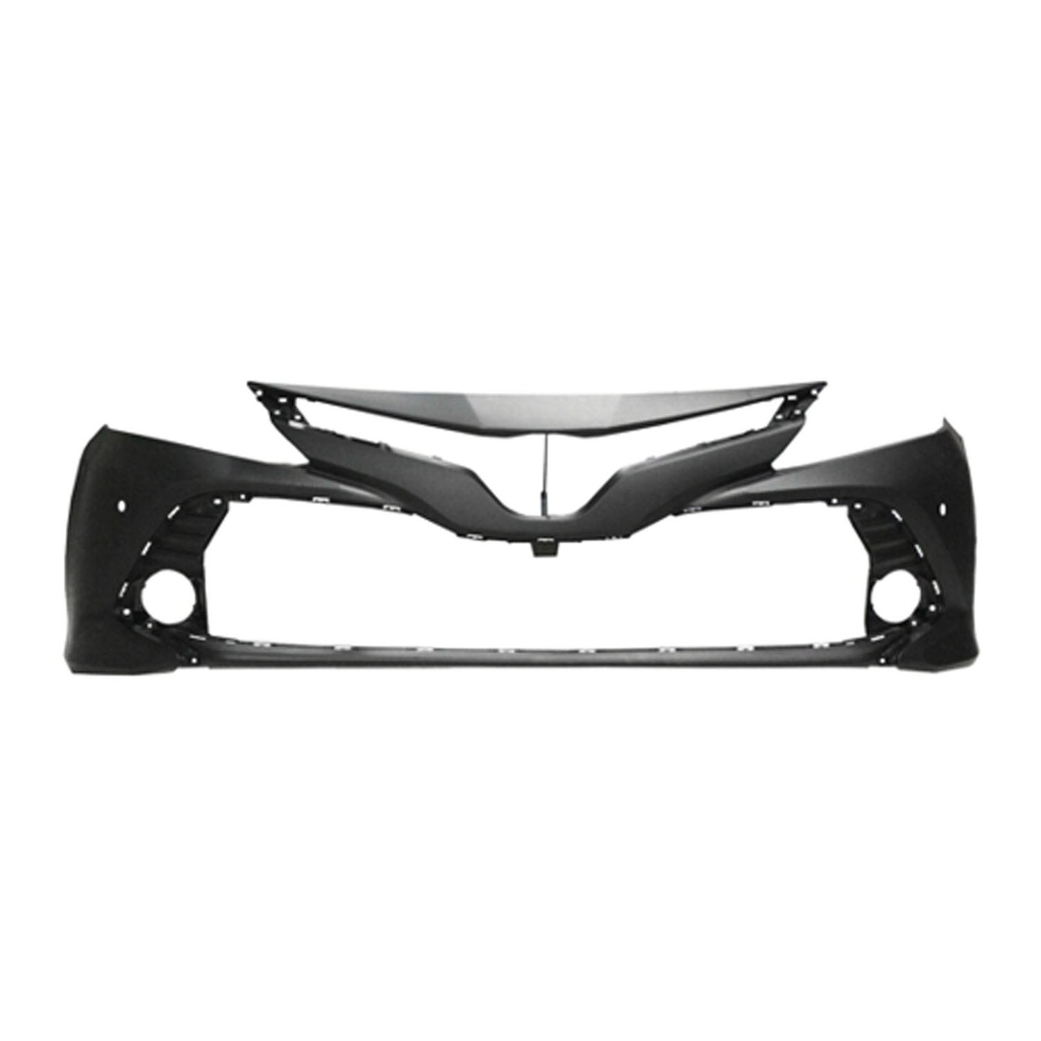 Bumper Cover Front w/Blind Spot Monitor w/Rear Cross Traffic Alert Primed CAPA for Toyota Camry Hybrid XLE XLE XLE Navi Hybrid LE 2018–2020