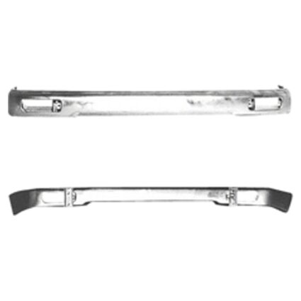 Bumper Face Bar Front Black for Toyota Tacoma 1995–1997