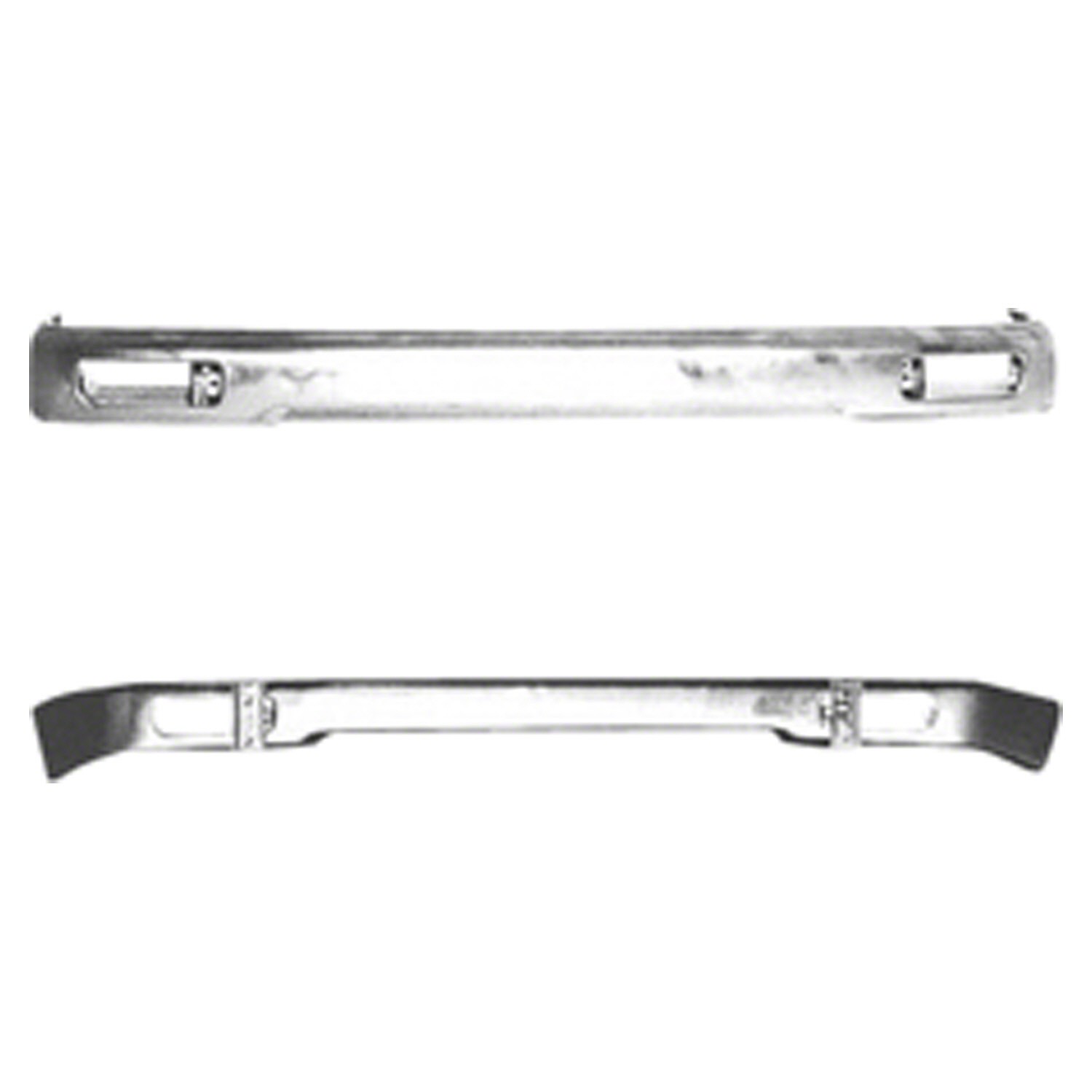 Bumper Face Bar Front Black for Toyota Tacoma 1995–1997