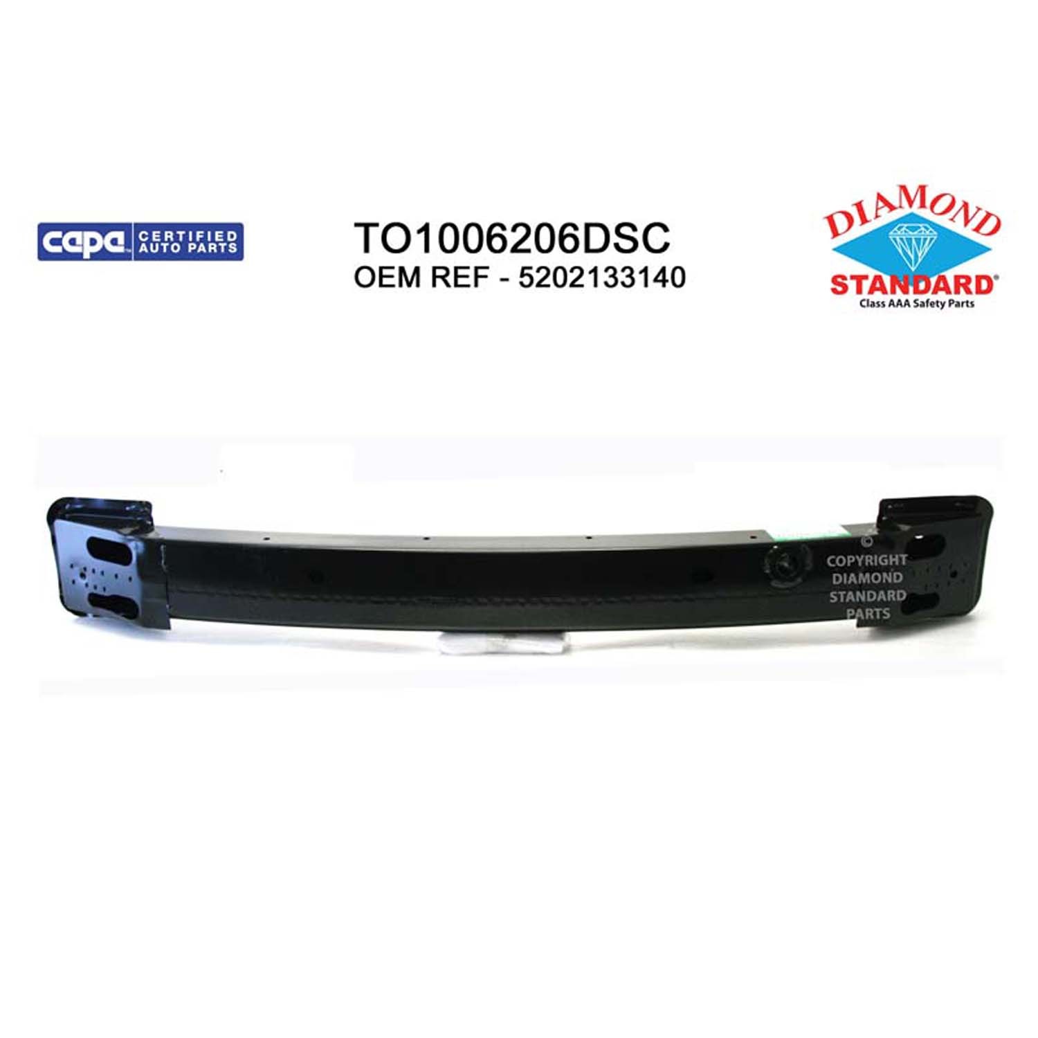 Bumper Cover Reinforcement Front Japan Built CAPA for Toyota Camry 2007–2011