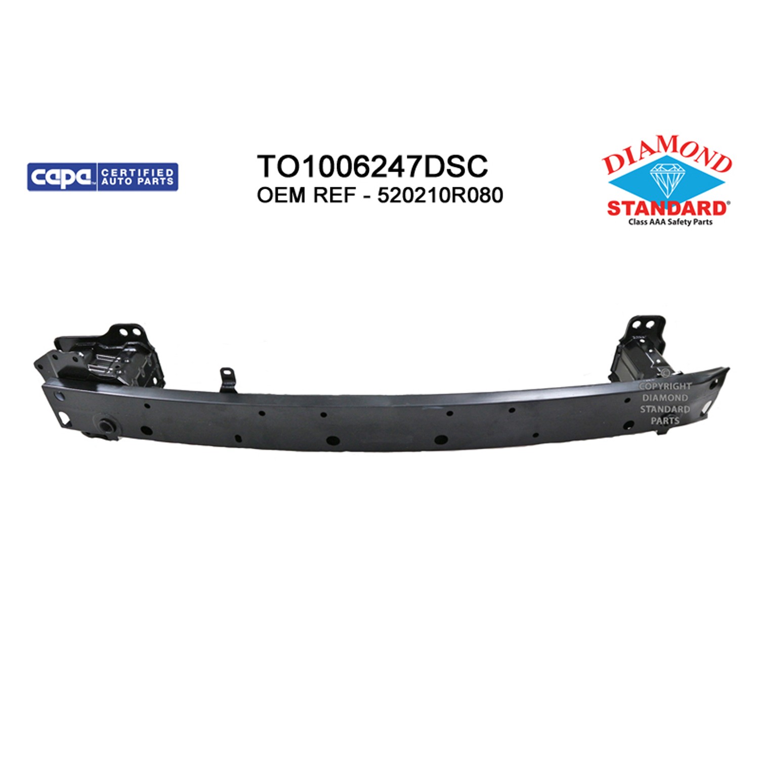 Bumper Cover Reinforcement Front North America Built CAPA for Toyota RAV4 Limited LE SE XLE Platinum XLE Plus Adventure 2016–2018