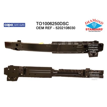 Bumper Cover Reinforcement Front From 8-15 CAPA for Toyota Sienna 2015–2020