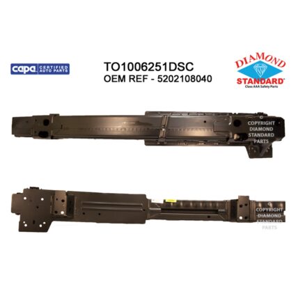 Bumper Cover Reinforcement Front To 8-15 CAPA for Toyota Sienna 2015