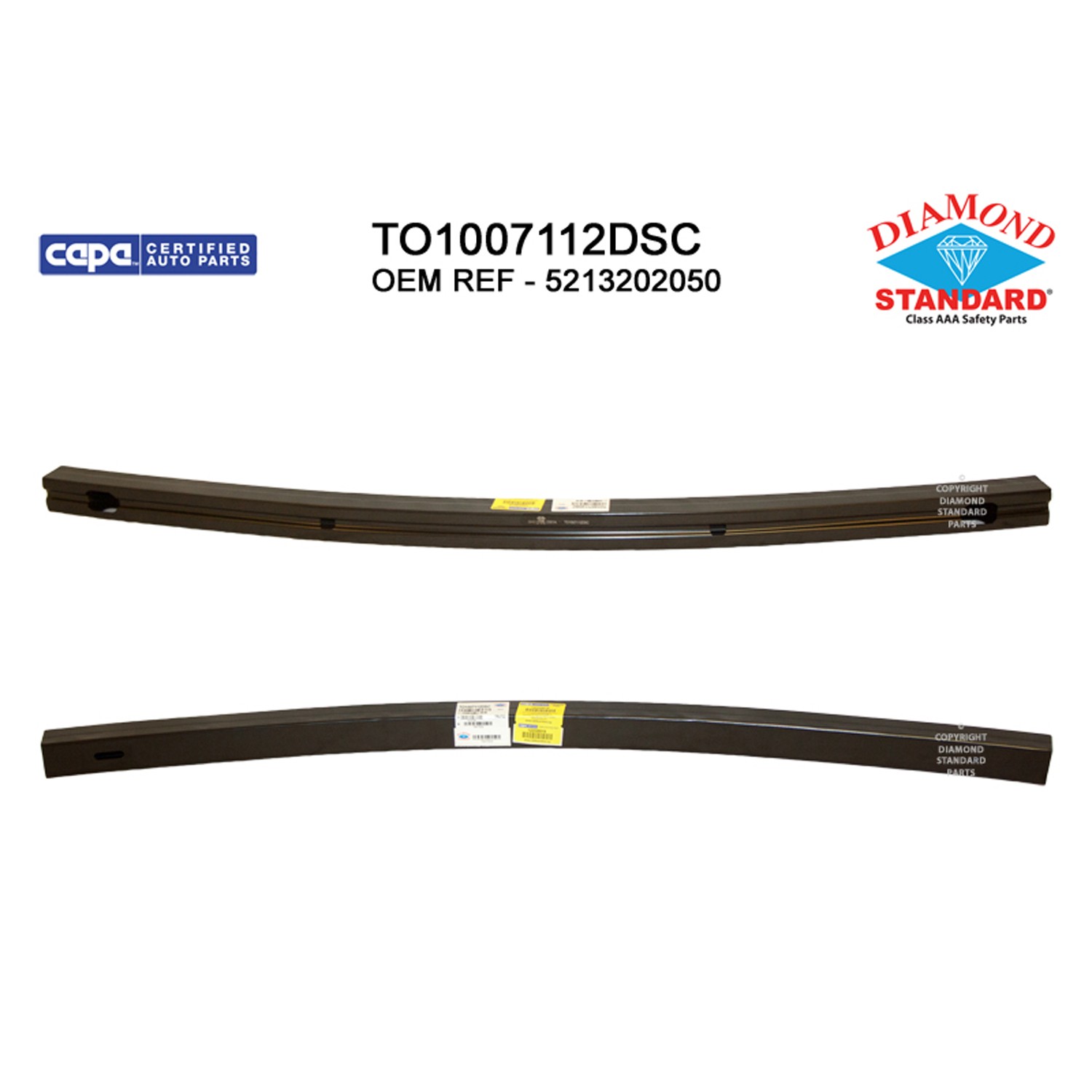 Bumper Cover Reinforcement Front Lower No. 2 CAPA for Toyota Corolla Corolla Cross