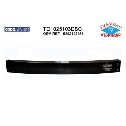 Bumper Cover Reinforcement Front USA Built CAPA for Toyota Corolla 2009–2013