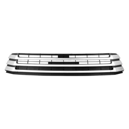 Bumper Cover Grille Front w/o Around View Monitor Silver for Toyota Highlander 2017–2019