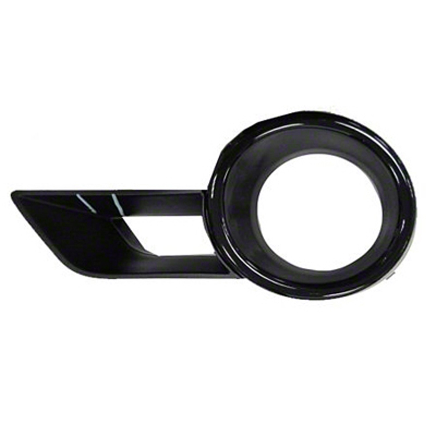 Bumper Insert Front Left w/Fog Lamps w/Towing Pkg Black (Code 202) for Toyota Highlander 2008–2010
