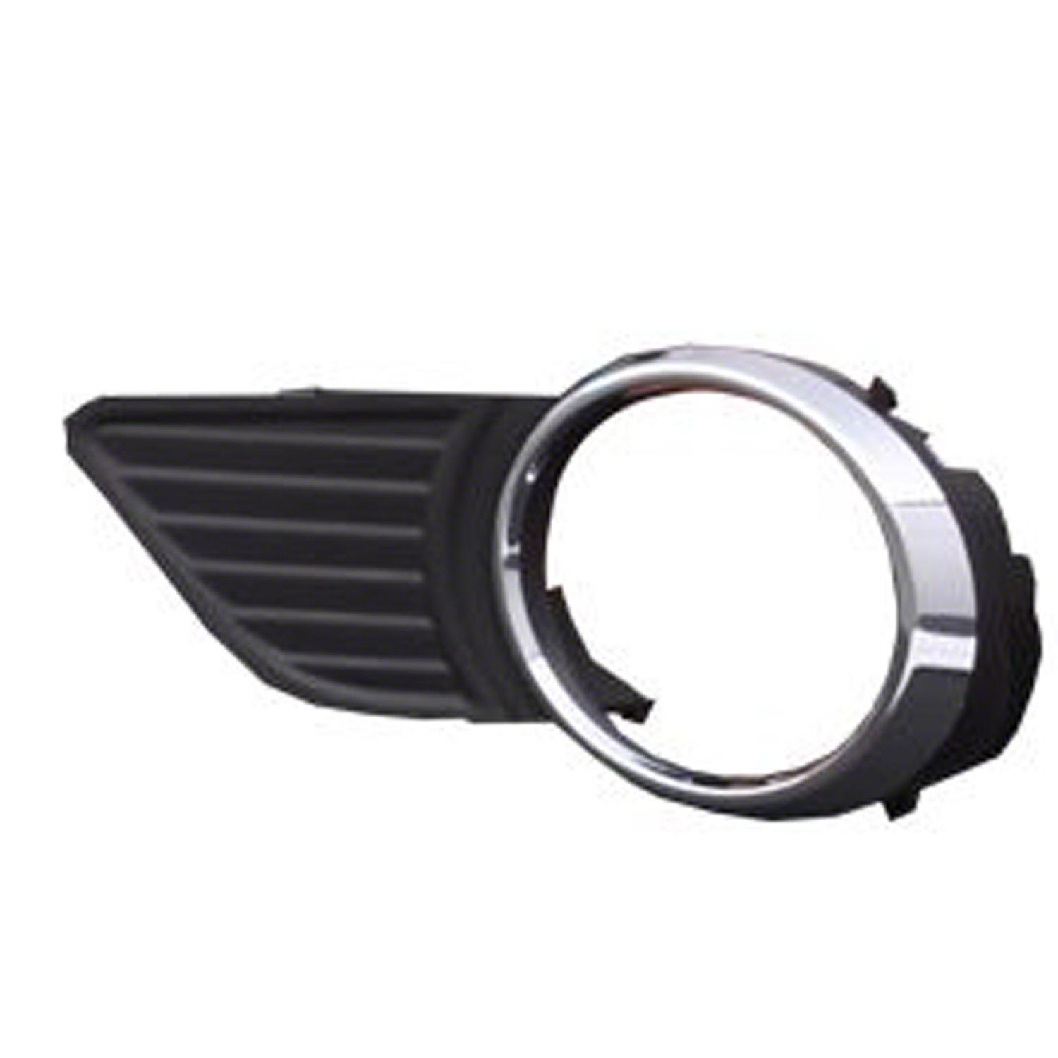 Bumper Insert Front Left Fog Lamp Bezel w/Park Sensor w/Fog Lamps Chrome/Black for Toyota Sienna Base LE XLE 2011–2017