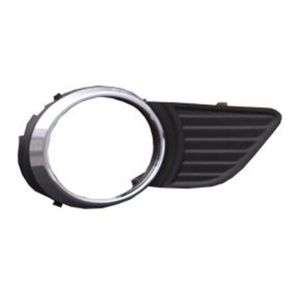 Bumper Insert Front Right Fog Lamp Bezel w/Park Sensor w/Fog Lamps Chrome/Black for Toyota Sienna Base LE XLE 2011–2017