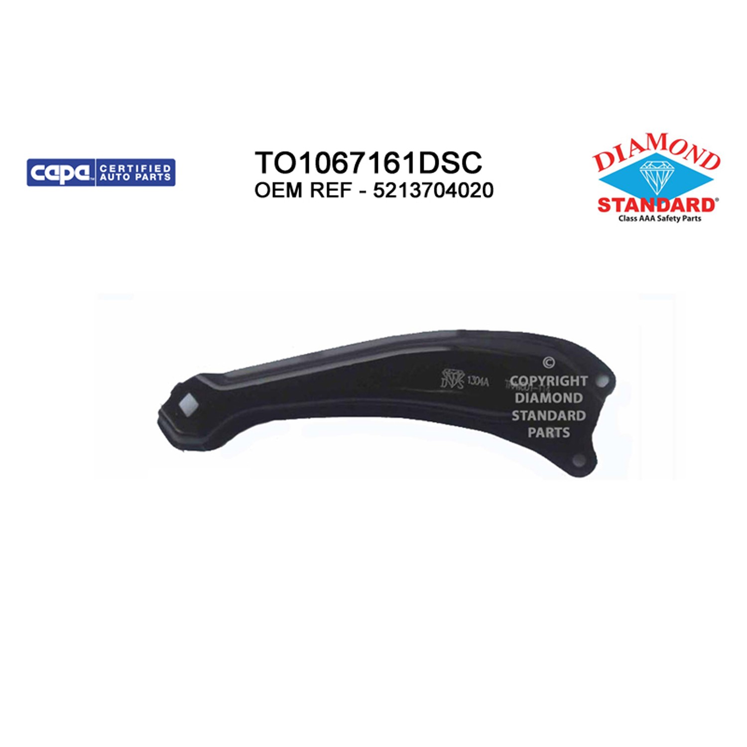 Bumper Bracket Front Right Reinforcement Bracket CAPA for Toyota Tacoma 2005–2011