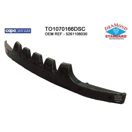 Bumper Impact Absorber Front CAPA for Toyota Sienna Limited Base LE XLE 2011–2014