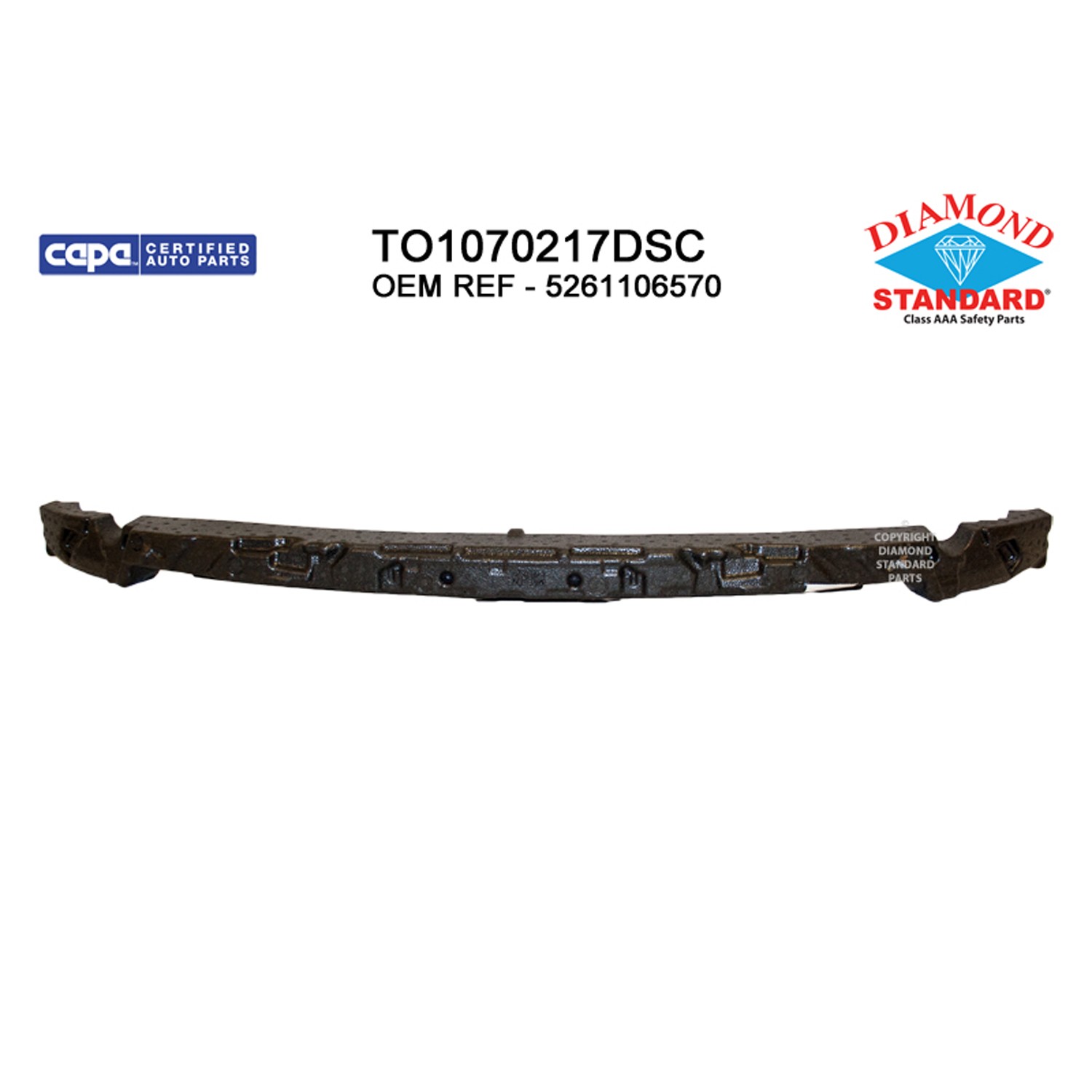 Bumper Impact Absorber Front Center No. 1 CAPA for Toyota Camry 2018–2024