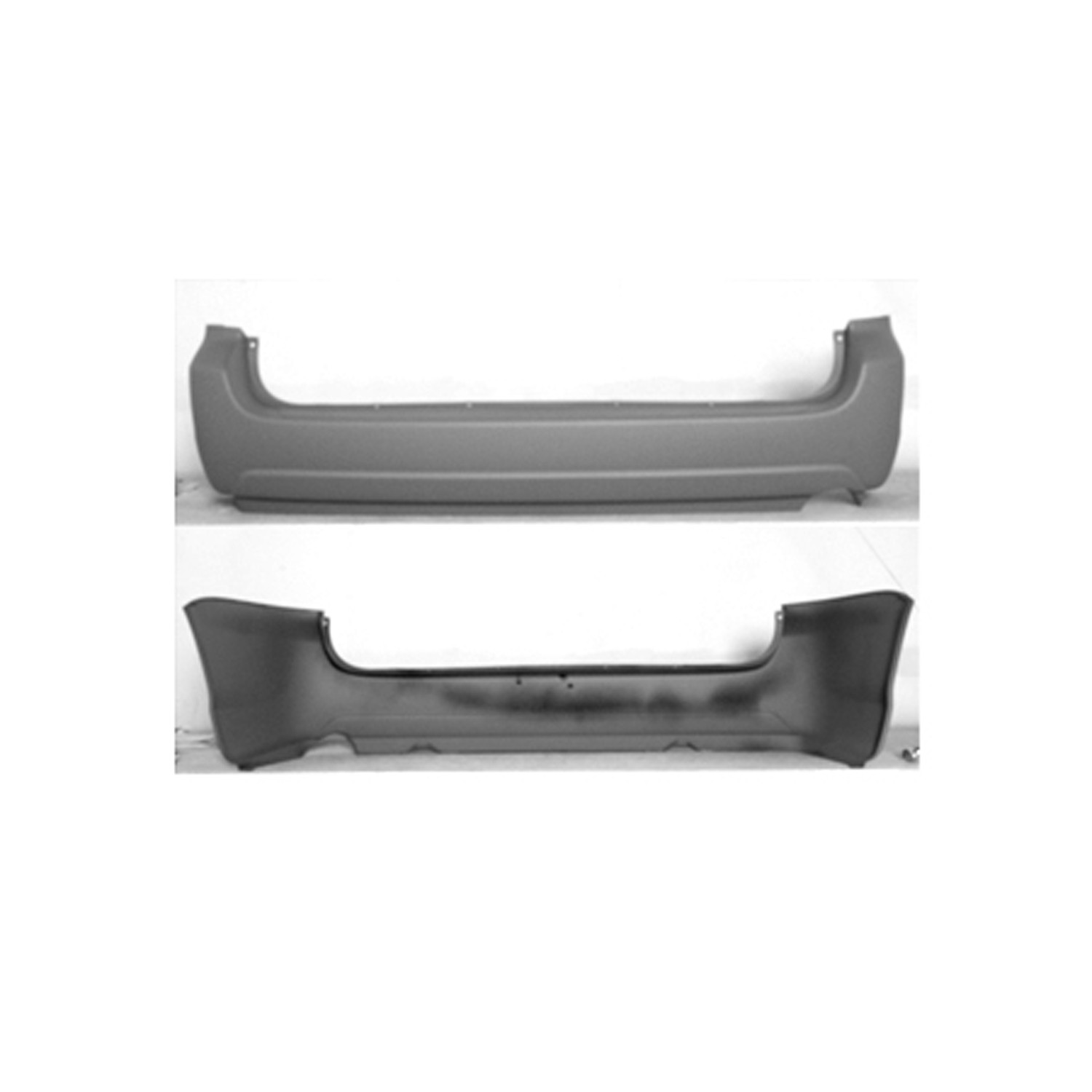 Bumper Cover Rear w/o Park Sensor Primed for Toyota Sienna 2004–2010