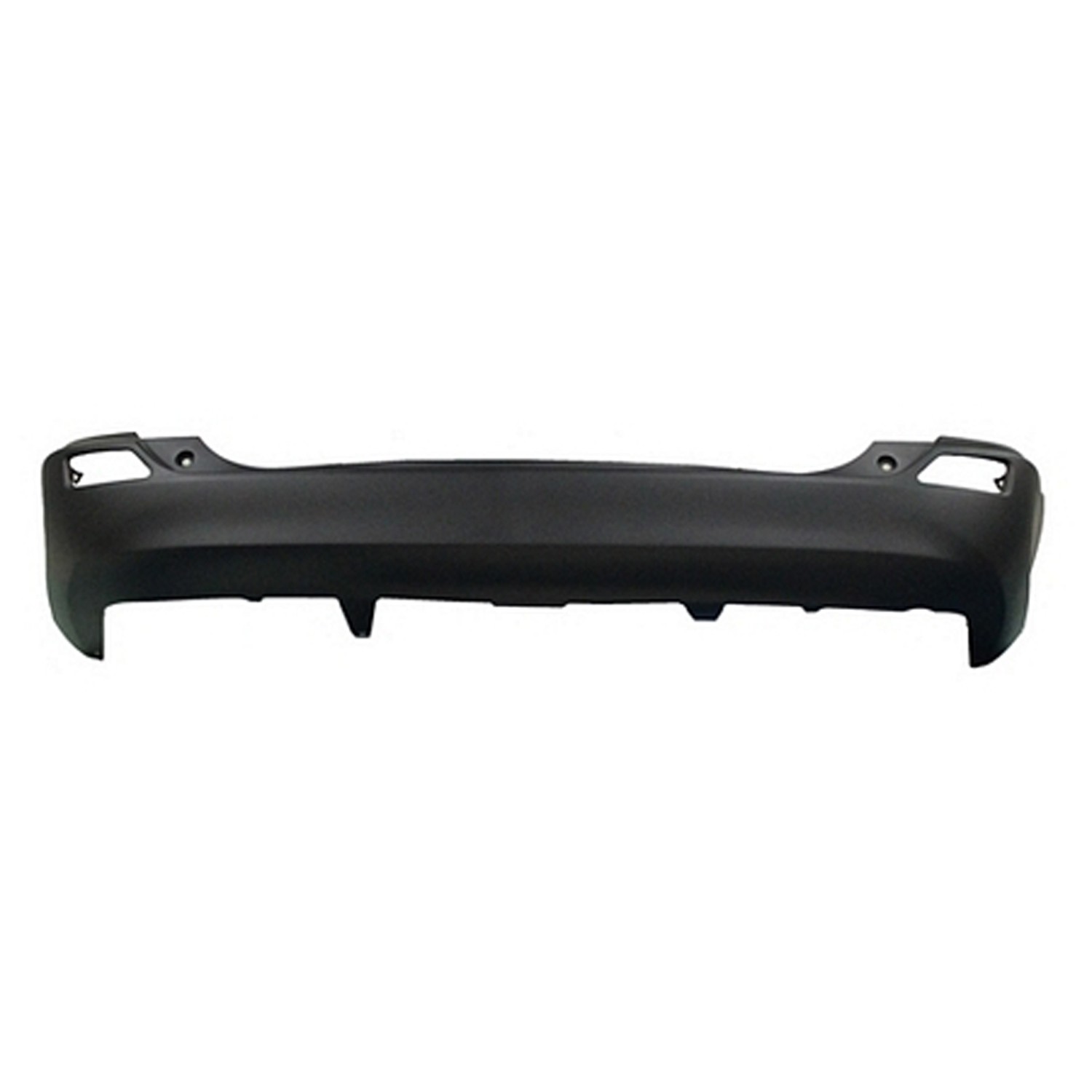Bumper Cover Rear w/o Parking Sensors Textured CAPA for Toyota RAV4 2013–2015