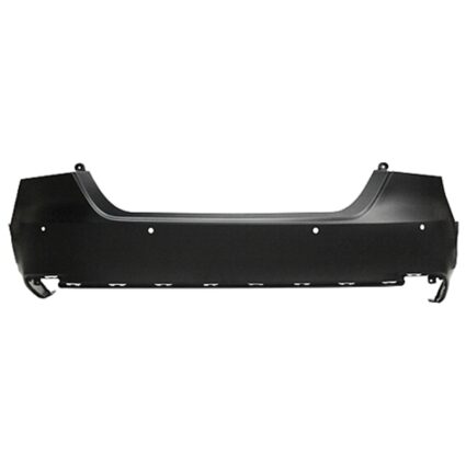 Bumper Cover Rear w/Parking Sensors Primed CAPA for Toyota Camry LE Hybrid XLE XLE XLE Navi 2018–2020