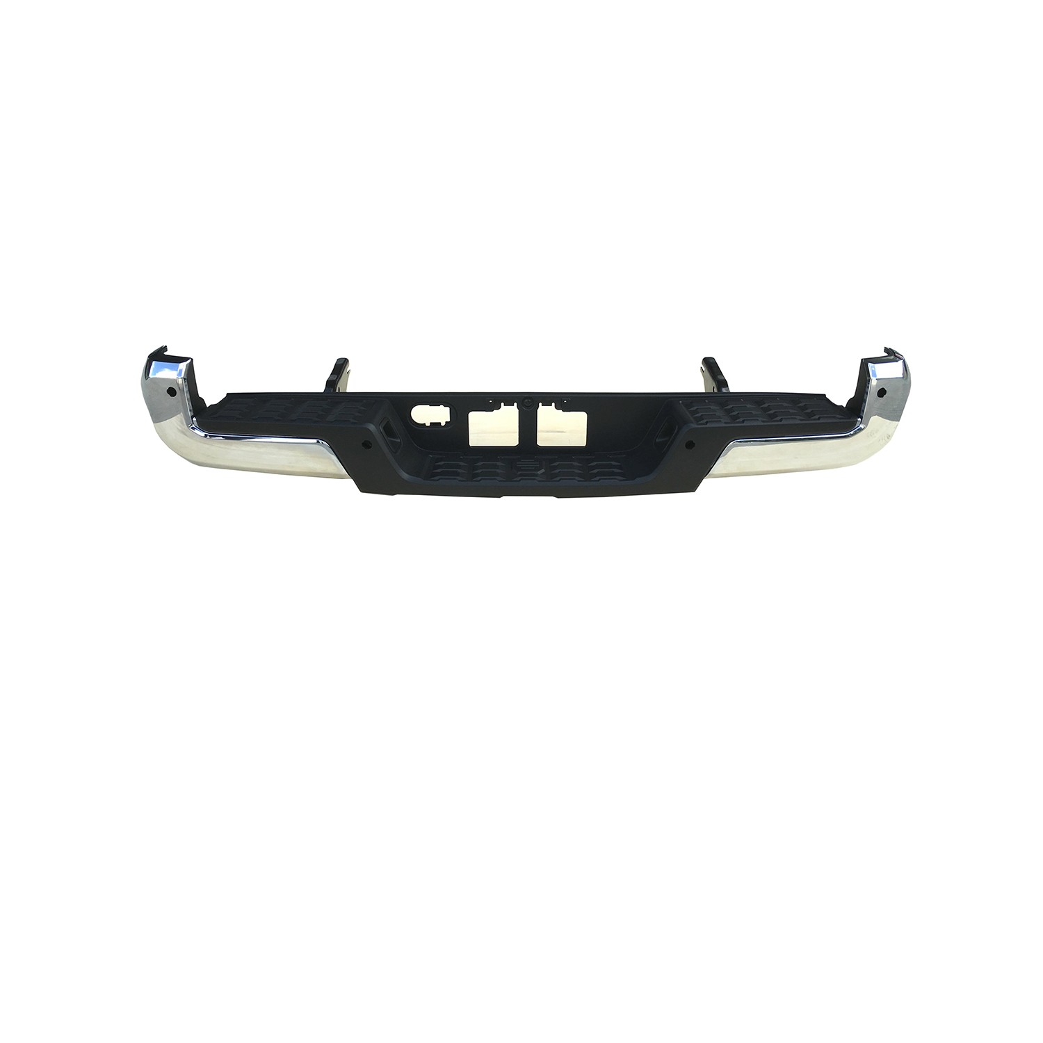 Bumper Assembly Rear w/o Towing Hitch w/Parking Assist Chrome CAPA for Toyota Tacoma 2016–2023