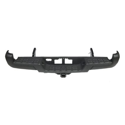 Bumper Assembly Rear w/Towing Hitch w/o Parking Assist Black for Toyota Tacoma 2016–2023