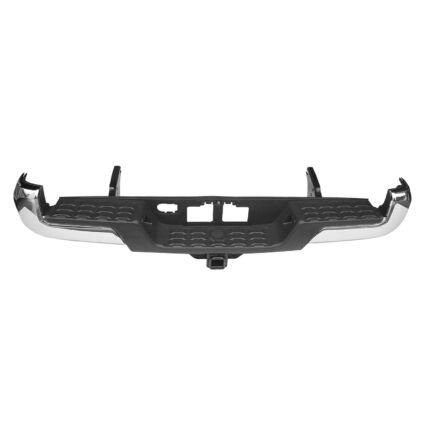 Bumper Assembly Rear w/Towing Hitch w/o Parking Assist Chrome for Toyota Tacoma 2016–2023
