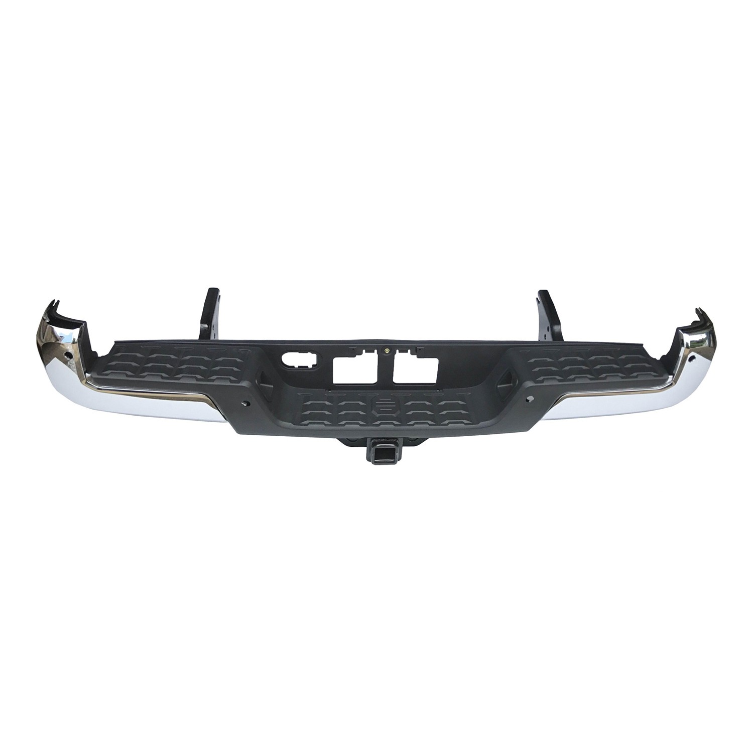 Bumper Assembly Rear w/Towing Hitch w/Parking Assist Chrome for Toyota Tacoma 2016–2023