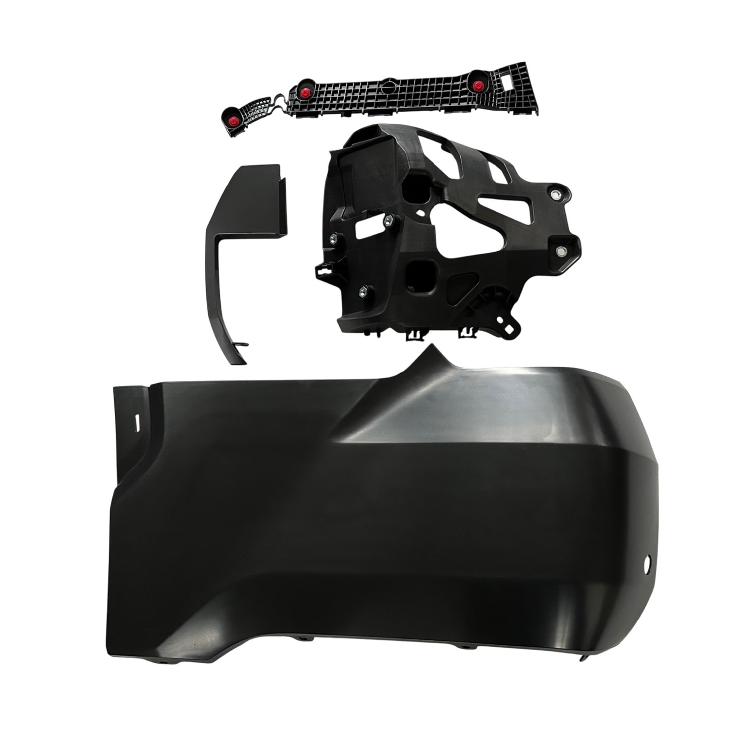 Bumper Extension Assembly Rear Left Outer w/Wheel Opening Mouldings w/Parking Sensors Primed for Toyota Tundra 2022–2024