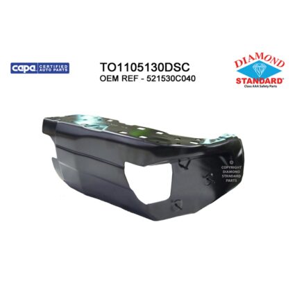 Bumper Extension Rear Right Outer Resin Bumper CAPA for Toyota Tundra 2014–2021