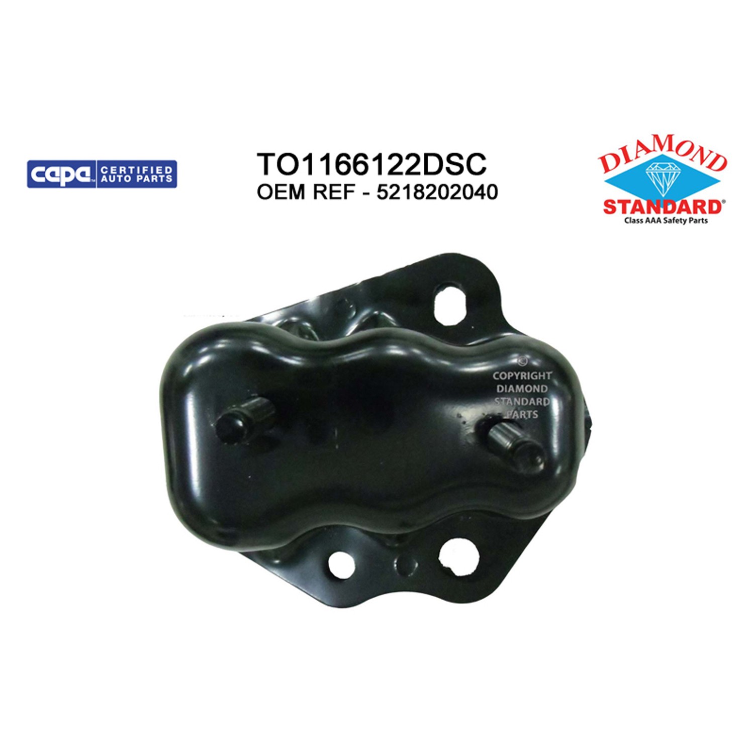 Bumper Bracket Rear Left North America Built CAPA for Toyota Corolla 2003–2013