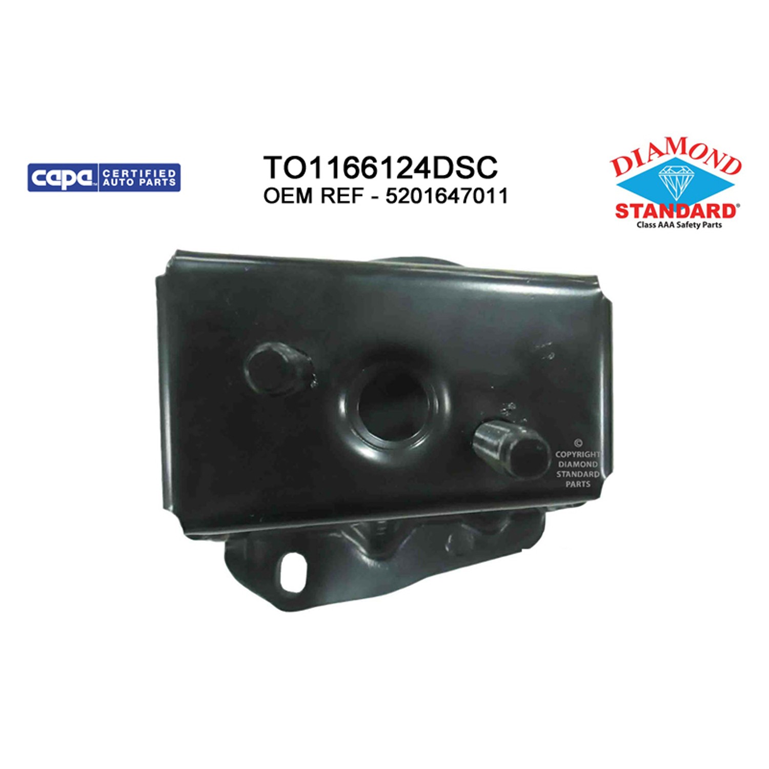 Bumper Bracket Rear Left CAPA for Toyota Prius 2004–2009