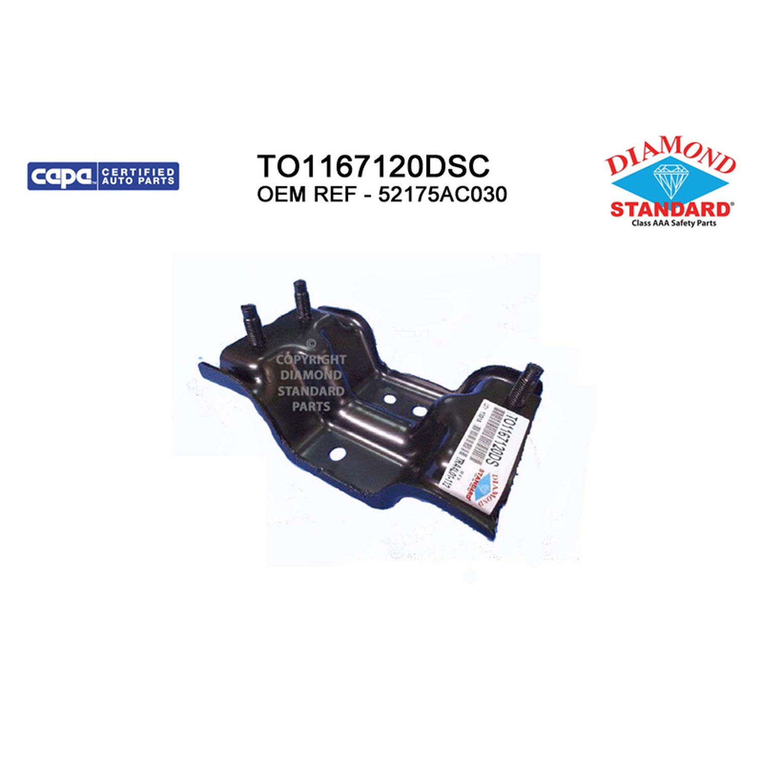 Bumper Bracket Rear Right CAPA for Toyota Avalon 2005–2012