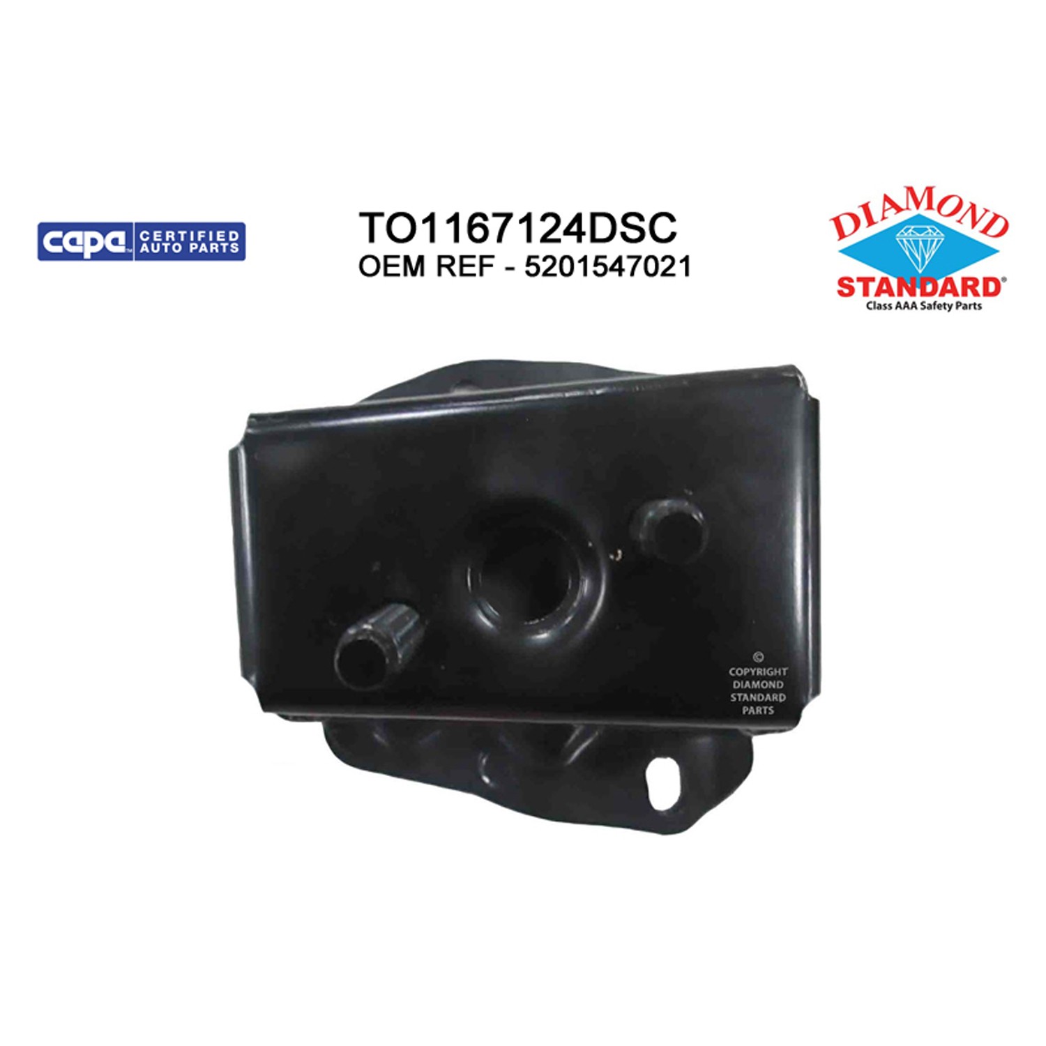 Bumper Bracket Rear Right CAPA for Toyota Prius 2004–2009