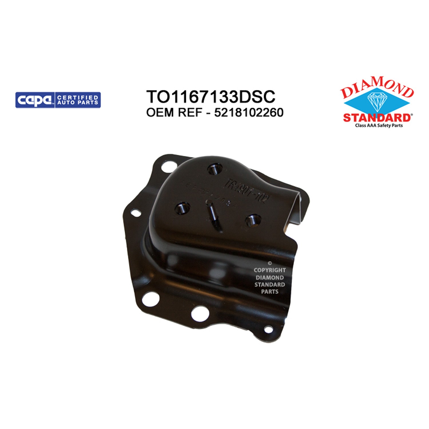 Bumper Bracket Rear Right North America Built CAPA for Toyota Corolla Sedan 2020–2024