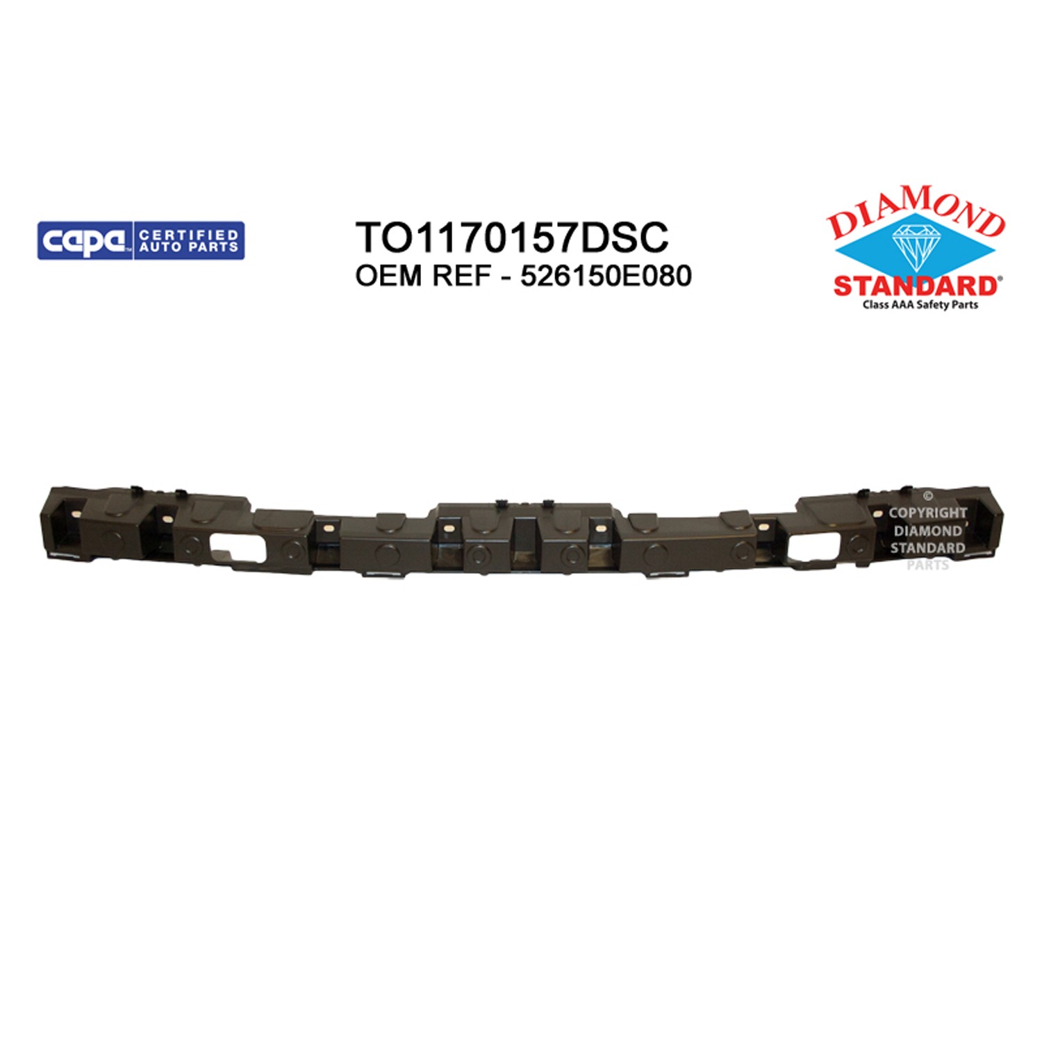 Bumper Impact Absorber Rear CAPA for Toyota Highlander 2014–2019