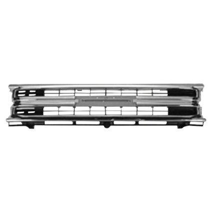 Grille Assembly w/1-Piece Grille Chrome for Toyota Pickup 1989–1991