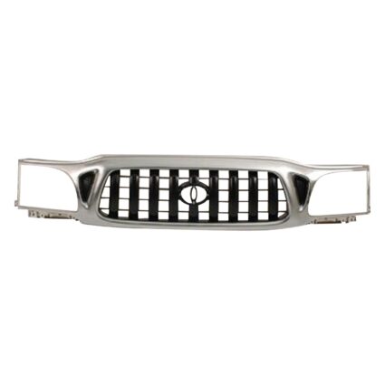 Grille Assembly w/o S-Runner Chrome & Black for Toyota Tacoma 2001–2004