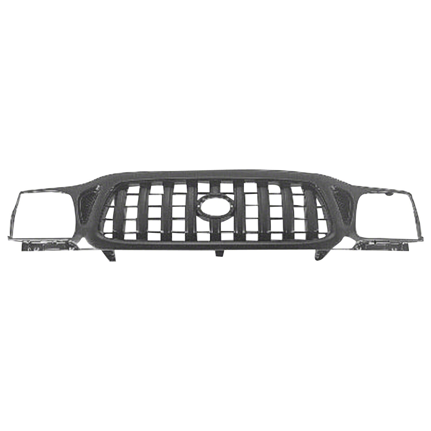 Grille Assembly w/o S-Runner Matte-Black for Toyota Tacoma 2001–2004